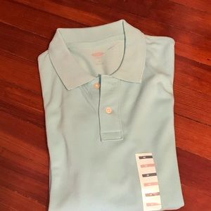 Men’s short sleeve collared shirt - mint green color